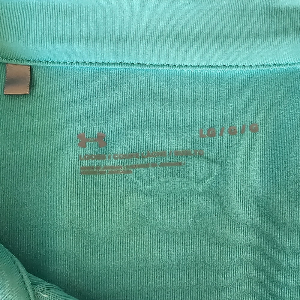 Under Armour Turquoise Blue TopGolf Polo Shirt - Picture 2 of 3